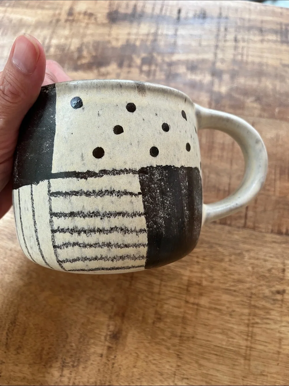 Set/2 CRATE & BARREL 17.75 oz Brekkie Mug Leanne Ford Speckled